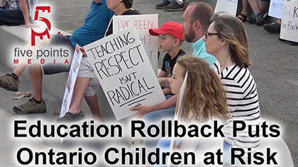 Education rollback puts Ontario children at risk