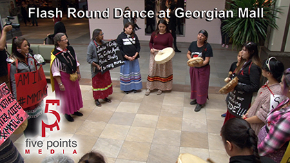 Idle No More - Flash Round Dance at Georgian Mall, 2018