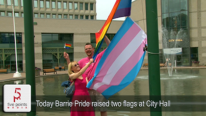 Barrie Pride - Flag Raising - Today In Barrie Report - 2019
