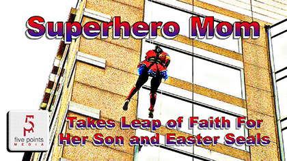 Superhero Mom Takes Leap of Faith For Her Son and Easter Seals, 2019