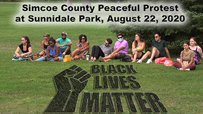 Simcoe County Black Lives Matter Peaceful Protest, 2020