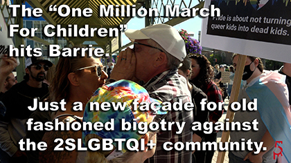 The “One Million March For Children” hits Barrie, 2023