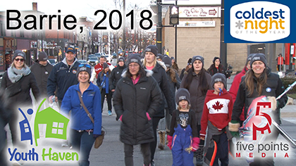 Coldest Night of the Year 2018, Barrie, Event