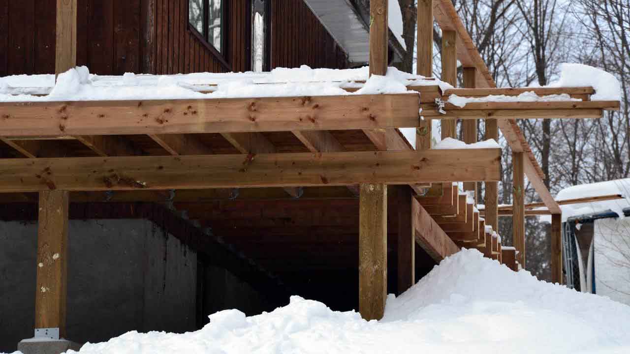 The result was a beautiful new deck built just in time for winter