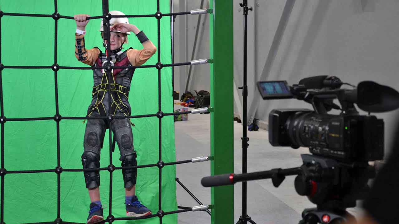 Again, we used green screen at Jack’s Urban Jungle to change a playground into a battlefield.