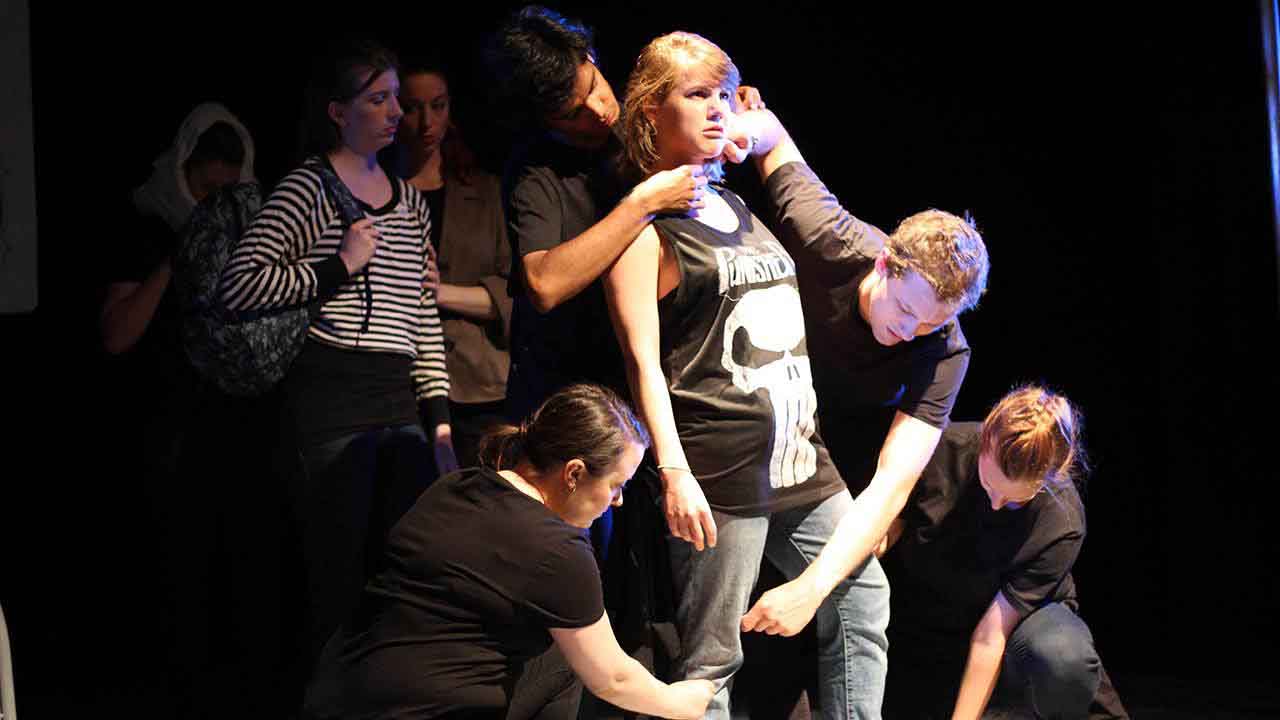 Each subject in the play was interviewed and their words were used verbatim