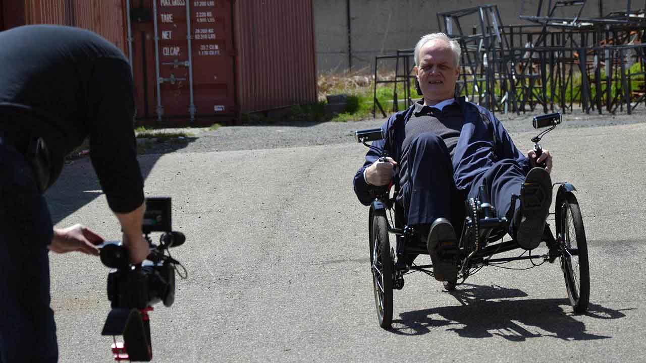 Frank reported that the recumbent bike road well and was easy to handle