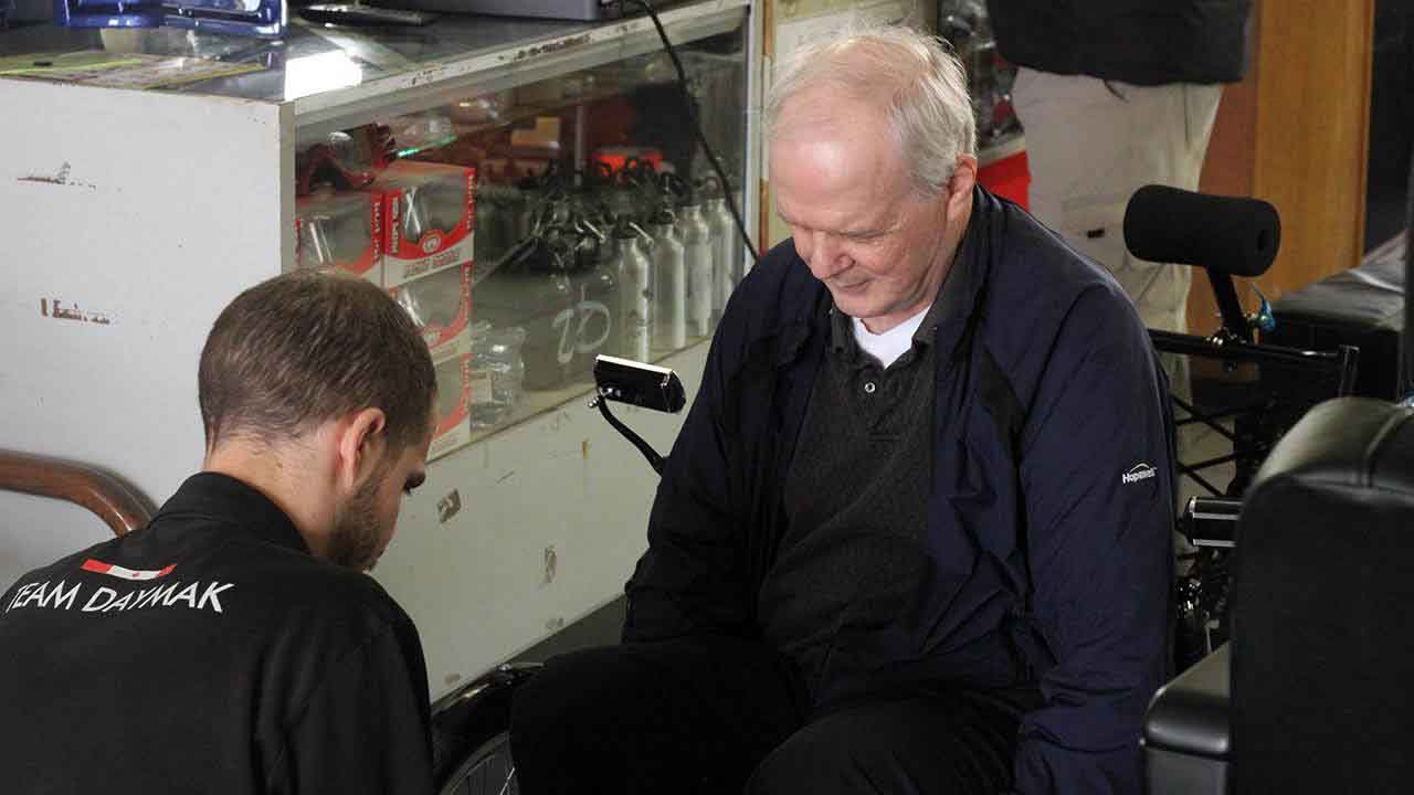 The in-store technicians were happy to adjust the peddle and headrest positions