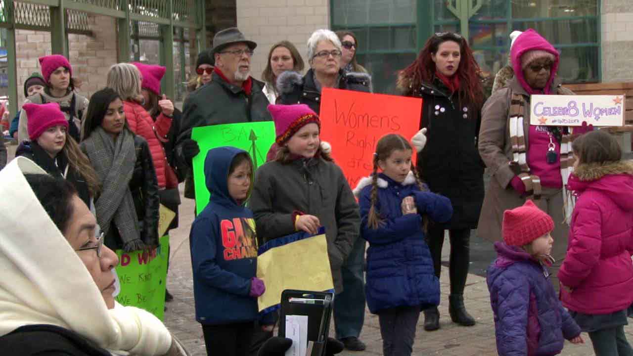 Supporters included both women to men and of all ages