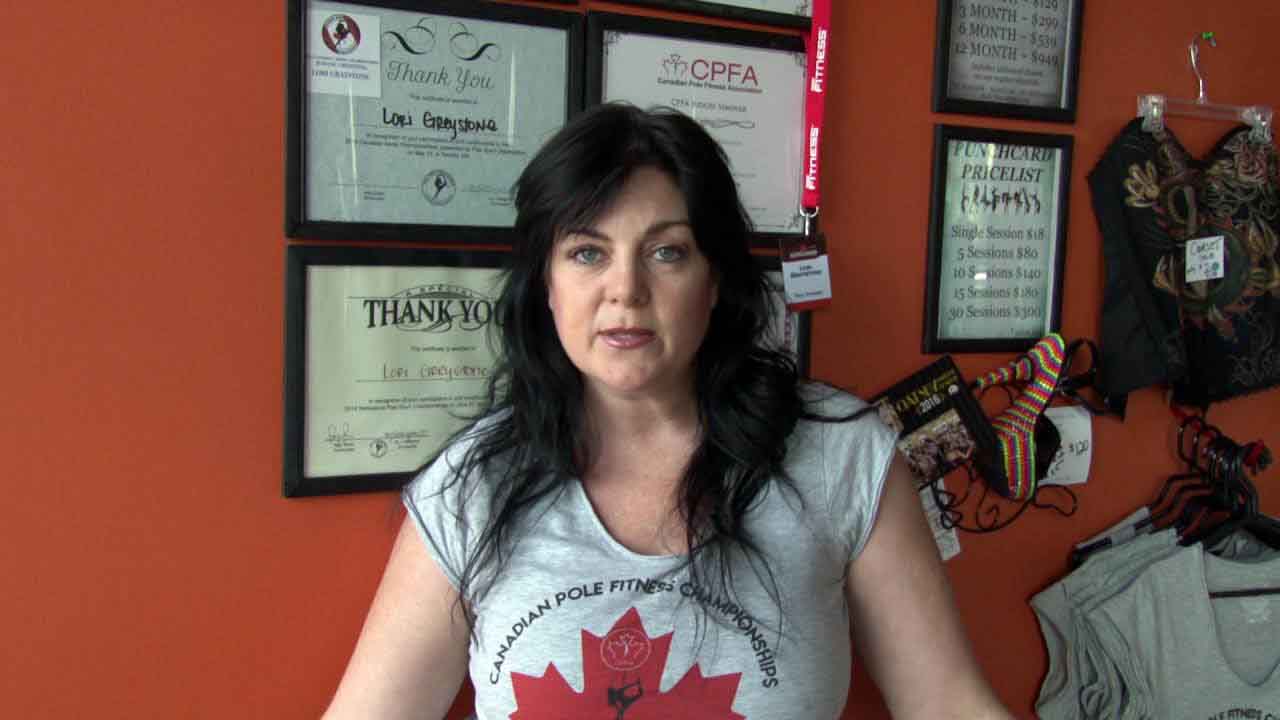 Lori Graystone is the owner and head instructor at Rock n Pole fitness