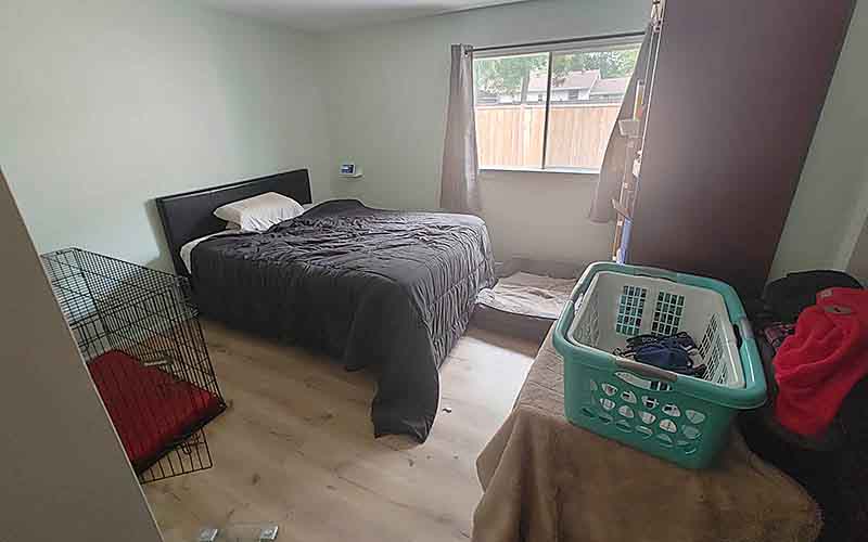 We converted those rooms into bedrooms, so we could provide shelter to both singles and couples, including those with service dogs and pets.