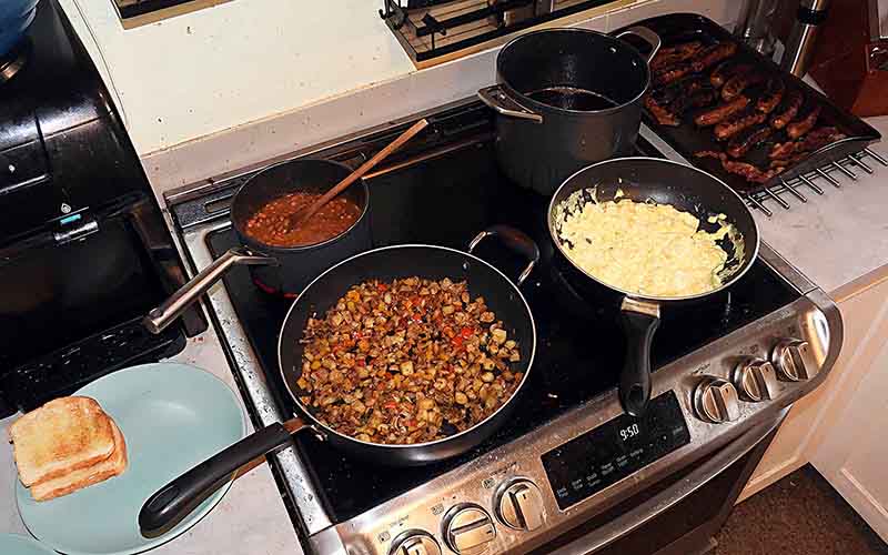 On some Sundays and special occasions we cook as a team for the entire house, creating community and reinforcing food security.
