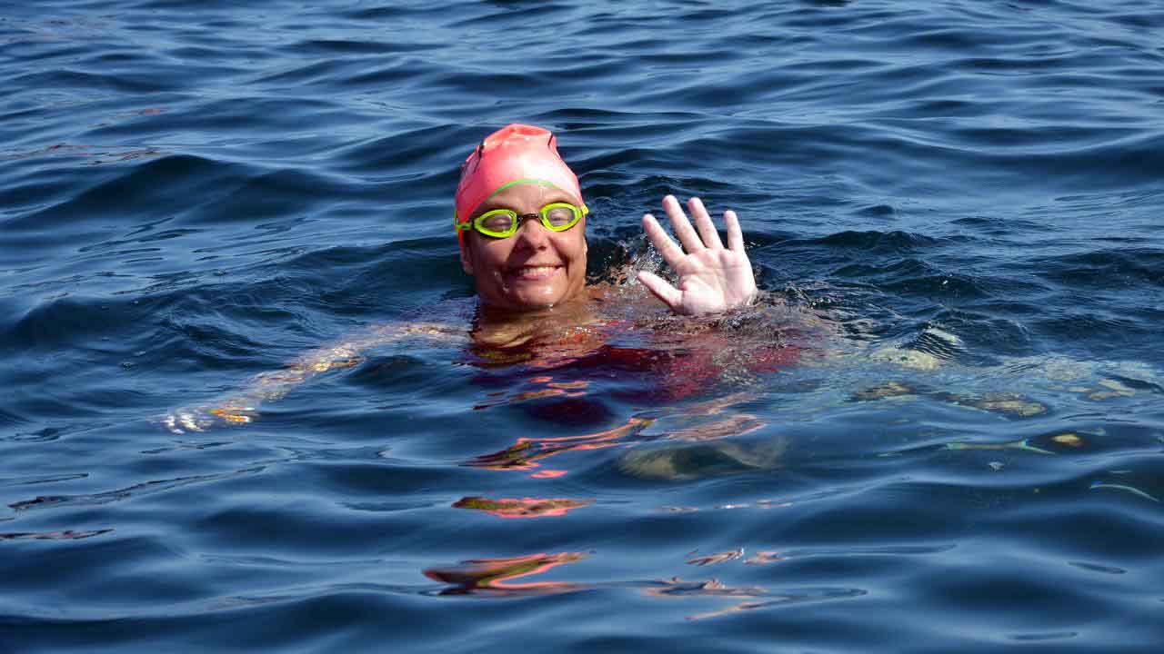Her spirits remained high and her confidence strong as we reached the half way point