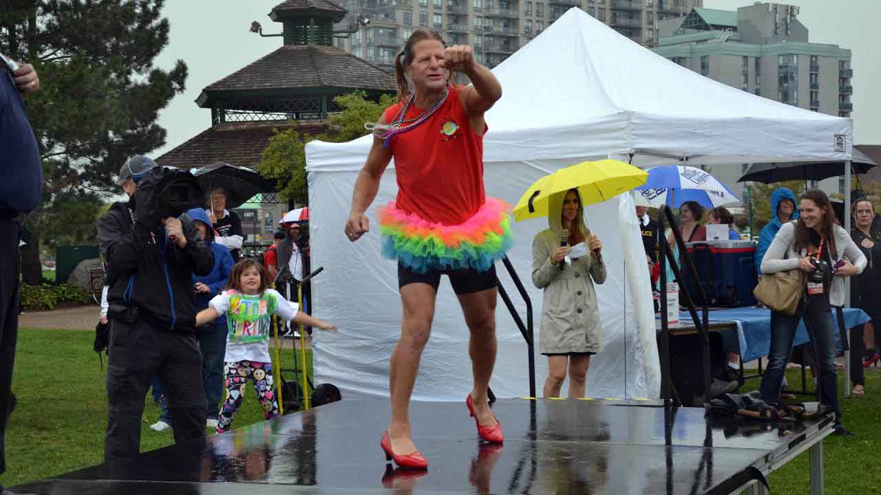 This guy is a judo master. Go ahead, make fun of his tutu.