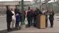 City, Provincial, and Federal representatives all cheered at the raising of the flag
