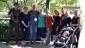 A group shot of Frank's family, friends, and supporters