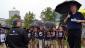 Dale and Charlie from 107.5 Kool FM kept the crowd motivated despite the rain